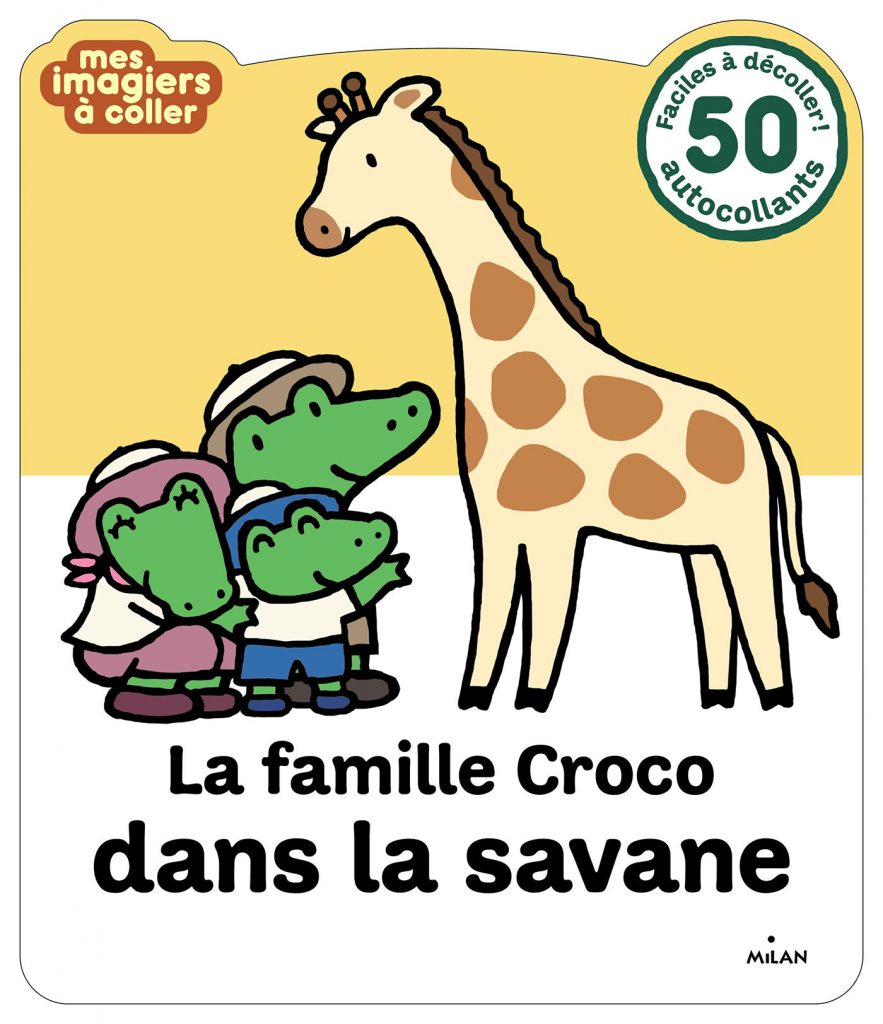 Couverture du livre la famille croco dans la savane 