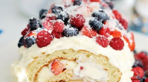 buche de noel au fruits rouges