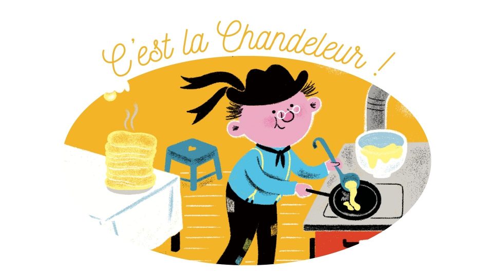 Illustration extraite de "Saute, petite crêpe !"